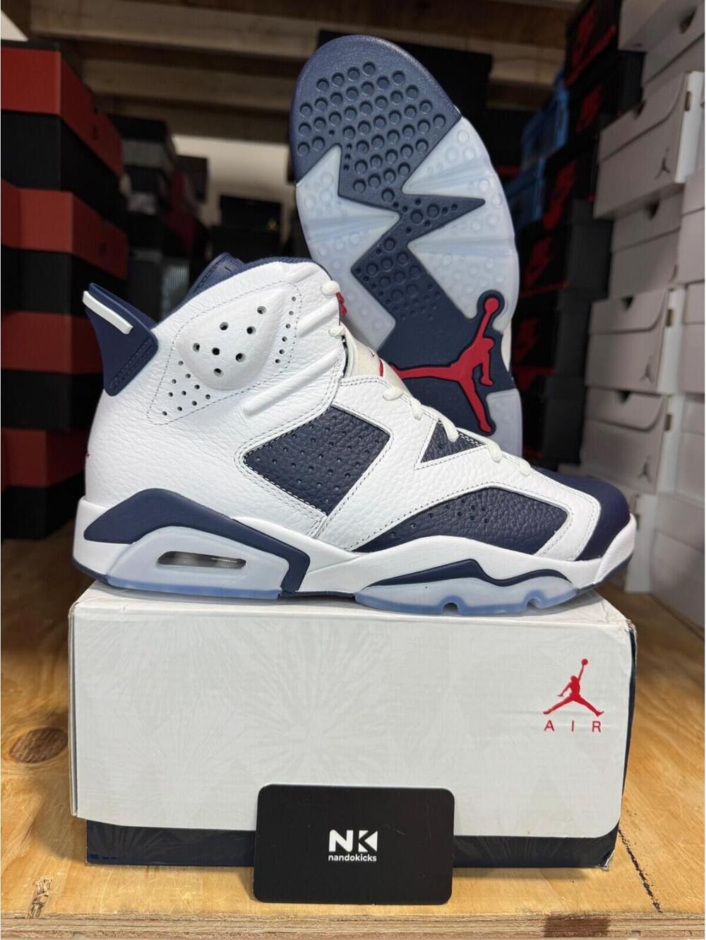 Air Jordan 6 Retro 'Olympic' 2024 MENS SIZE 9